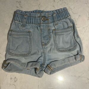 Little Co paper bag 18 months denim shorts.
